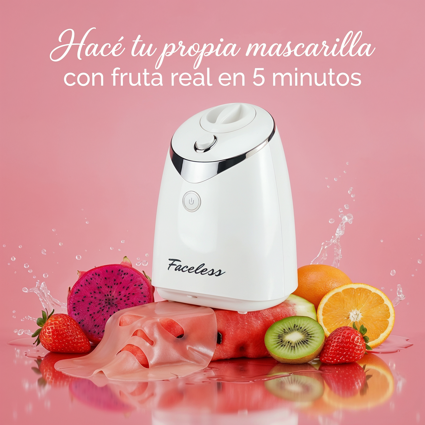 Maquina de mascarillas faciales frutales | Tu mascarilla natural en 5 minutos